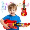 Children's Guitar-Piano 2-in-1 Musical Instrument Toddler Toys with Volume Control and Light-Up Music Features Children's Toys for Boys and Girls