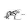 Orecchini a Bottone Tigre - Argento Sterling 925