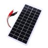Solarpanel 10W 12V Polysilizium Epoxidpaneele Tragbare Solarzelle DIY 250x120mm zum Laden von 9-12V Batterien für den Außenbereich