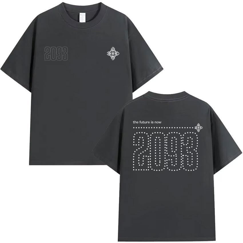 Rapper Yeat 2093 Grafisch Crewneck Print T-shirt Heren Hoge Kwaliteit Katoen Korte Mouwen Zomer Casual Oversized Comfortabel Y2K T-shirts