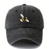 Cartoon Bee Patterned Baseball Cap with Lightweight Curved Brim Suitable for Outdoor Camping, Travel, and Leisure Wear