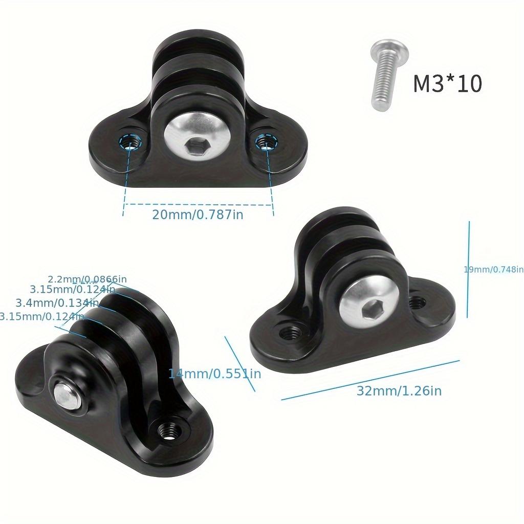 Durable Metal Camera Holder Adapter Mount Connector -Bike Computer Fixed Seat Base for Action Cameras, Compatible with Gopro 13 Phone Stand