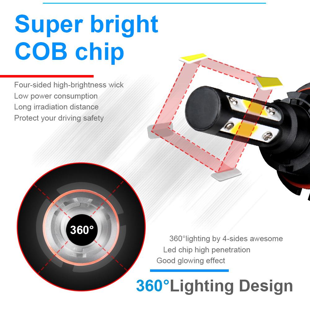 H7 H11 H13 LED Car Headlight Bulbs 36000LM 9005 HB3 9006 HB4 9012 Hi/Lo Bulbs 9004 For Car Headlamp LED Fog Light 6000K 8000K
