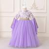 Middle East Cross-Border Pleated Evening Dress for Little Girls - Hot Stamped Princess Party Robe