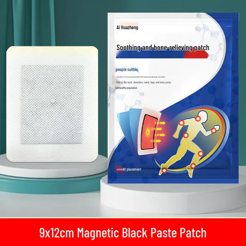 

Spunlace Black Muscle Relaxing Plaster for Knee, Lumbar, Cervical, Shoulder, and Joint Pain Relief 10 patches/bag