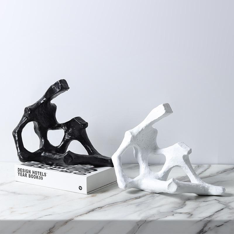 Resin Handicraft Abstract Figure Sculpture Skeleton Skeletonized Decorative Figurines Home Decoration Accessories