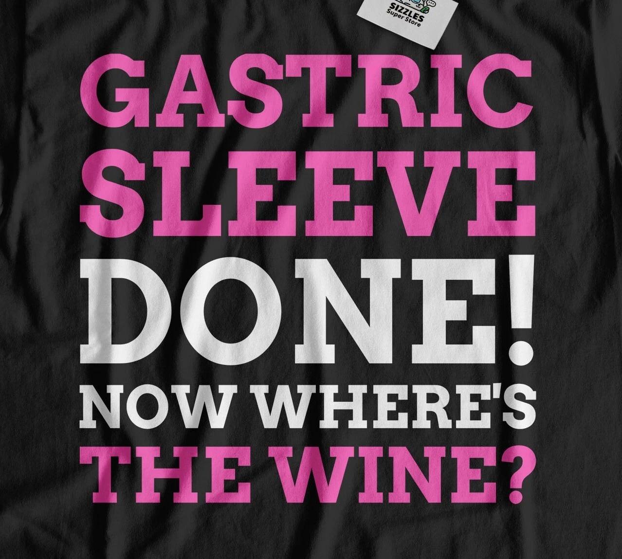 Unisex Funny Gastric Sleeve T-Shirt Gastrectomy Gastric Bypass Gifts L