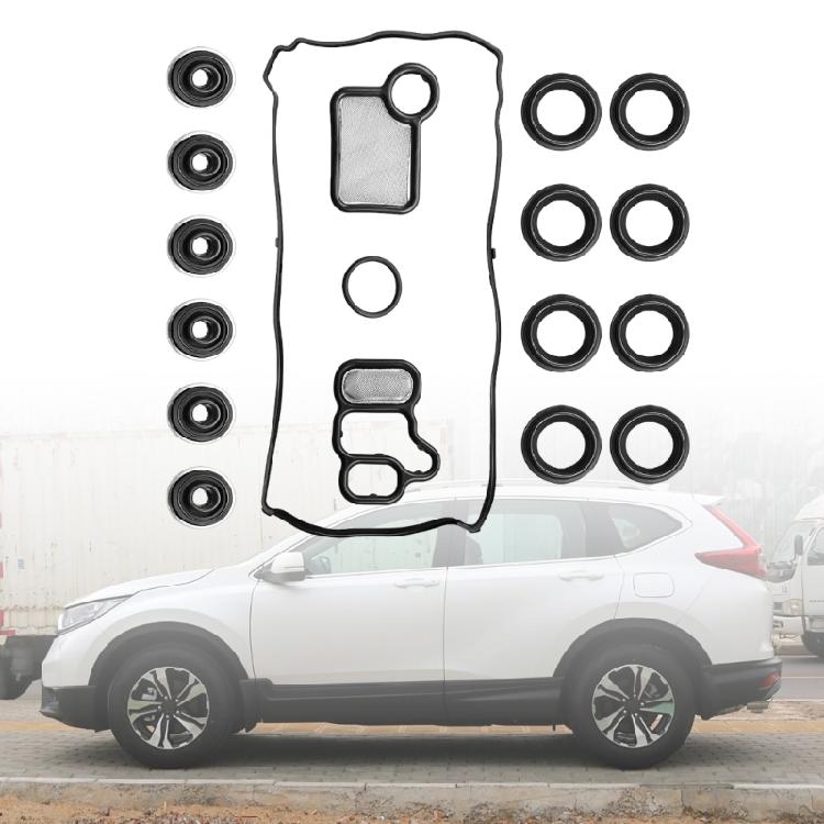 18 Piece Engine Valves Cover Gasket Set Completely Seal Kit for 2.0L 2.4L Engines Enhancing Durability Easy Installation