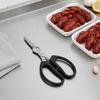 Ergonomic Scissors Pointed Ends Stainless Steel Serrated Edges Prawn Cutter
