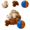 Bouncing Interactive Dog Toy Ball Squeaky Pet Plush for Small Large