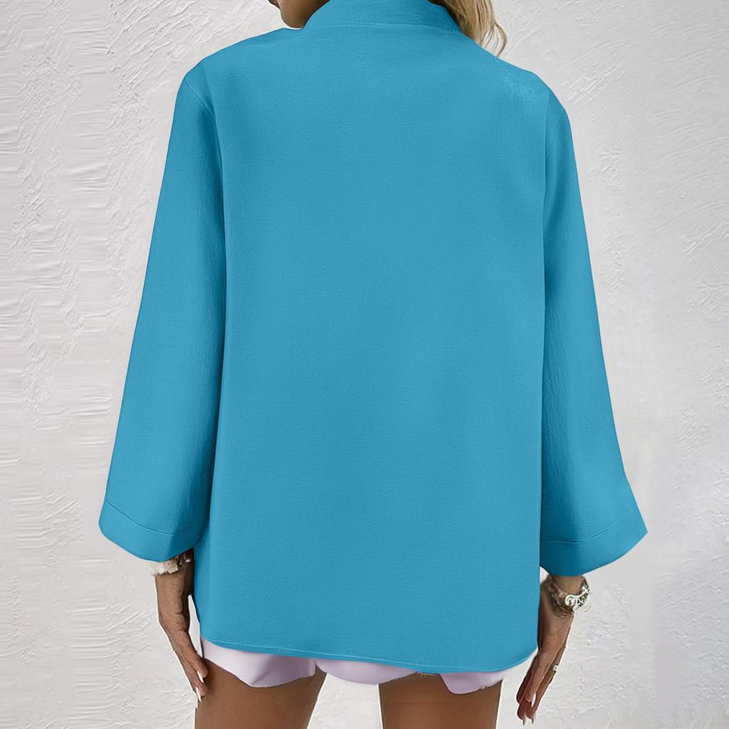 Long Sleeve Linen Tops For Women Loose Fit V Neck Button Down Shirts Cute Summer Beach Tee Shirts