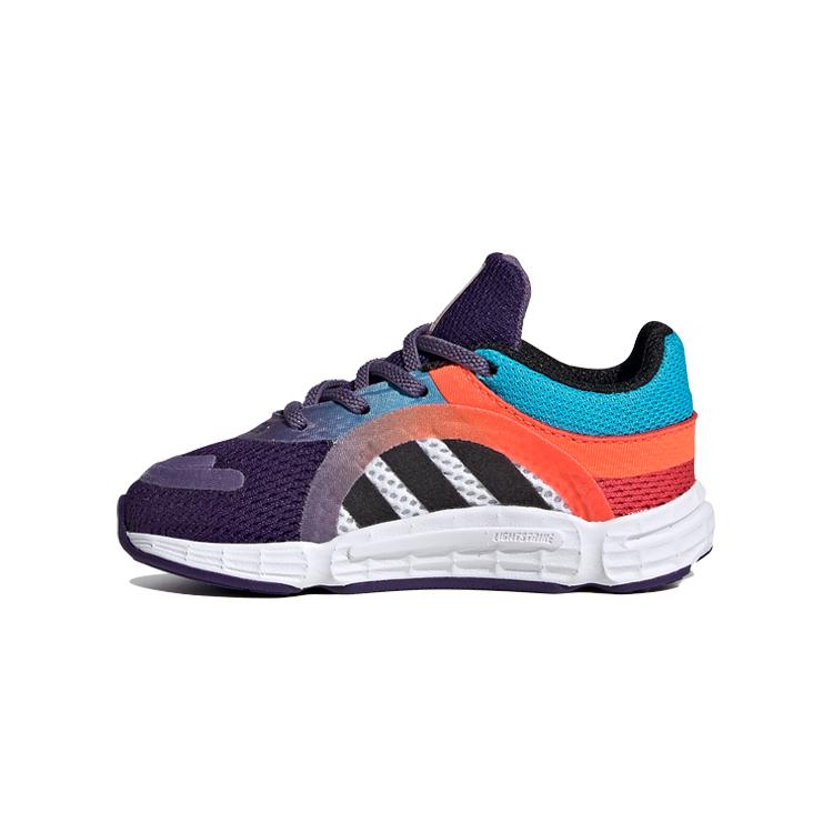 

Adidas Originals Sonkei El I Slip Resistant Low top Toddler Shoes Blue Orange Purple Infant And Toddler FW8046 23.5