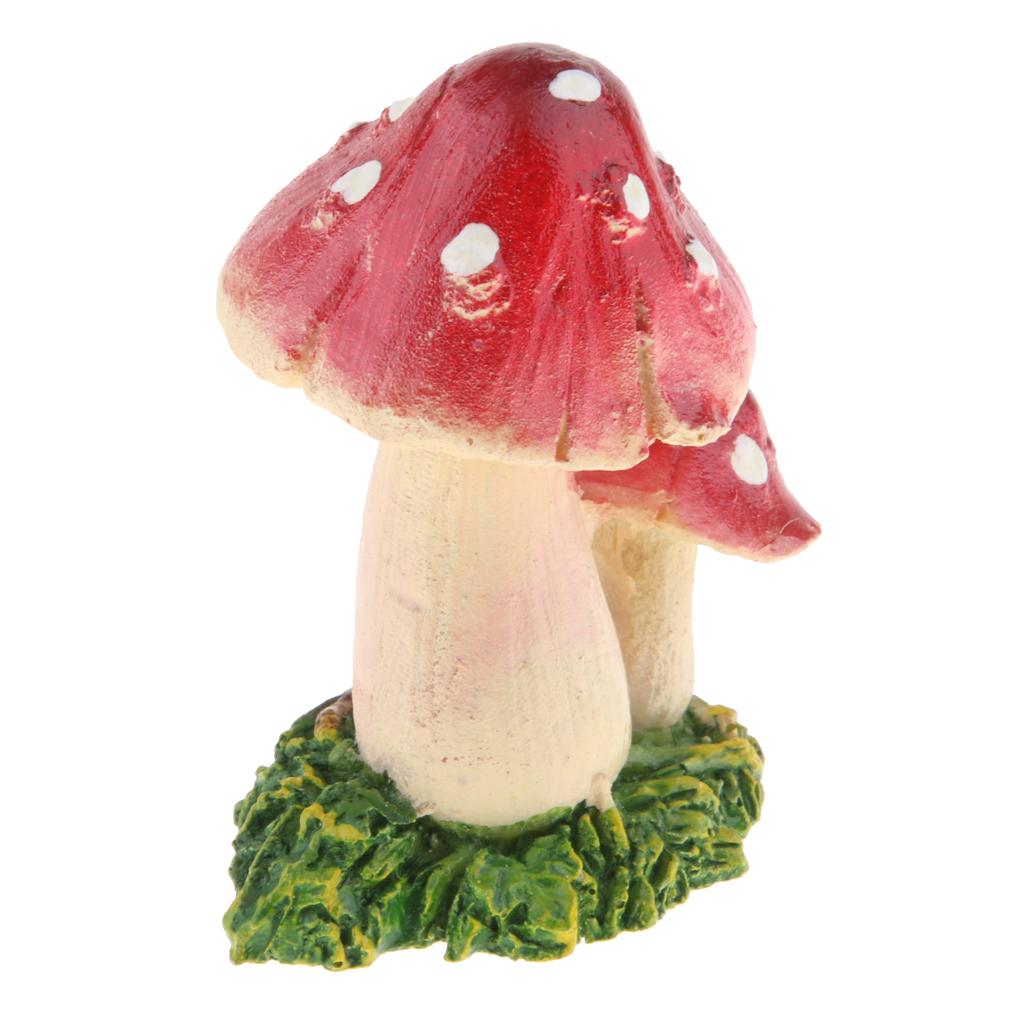 Mushroom Figurine Garden Terrarium Decor