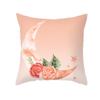 Moon Pillow Case Peach Fur Printed Home Fabric Living Room Sofa Cushion Set Bedroom Pillow Cover