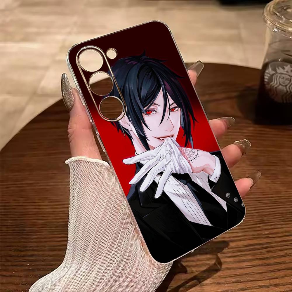 Classic anime-B--Black- Butler Phone Case For Samsung Galaxy A71,A70,A52,A51,A40,A30 Transparent Cover
