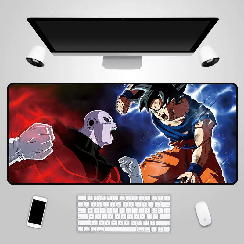 2026 Dragon Ball Leather Mouse Pad Son Goku Printing Pattern Large Size Game Gaming Keyboard Pad Boys Office Animation Non-slip Table Mat
