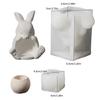 Silicone Rabbit Shaped Mold For Resin Art Concrete Jewelry Container Making And Decorative Succulent Planter Design