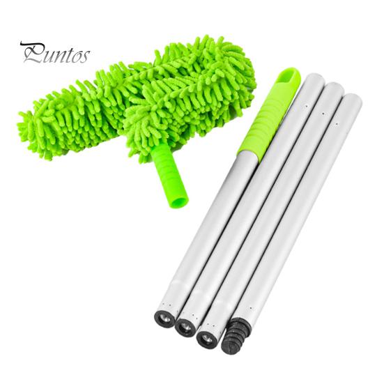 

Щетка для чистки потолочного вентилятора с длинной ручкой 140 см/170 см, регулируемая длина, гибкие лопасти вентилятора, пылеудаляющее устройство зелёный