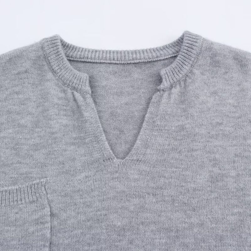 Za Autumn New Women Clothes 2025 Western Style Versitile Fashion Simple Curling Knitted Top Shorts Set