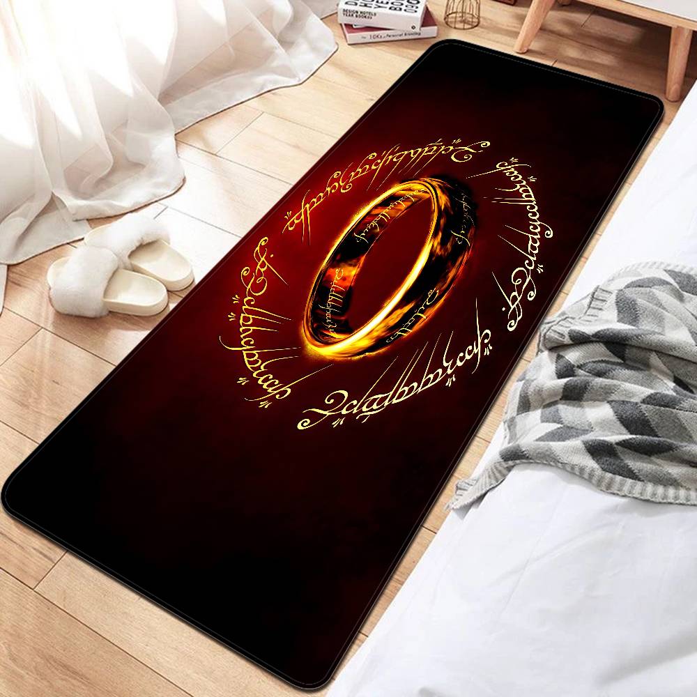 

L-Lord Of The Ring Bathroom Mat Anti-slip Absorb Water Long Strip Cushion Bedroon Mat Hotel Decor Mat 50x80cm