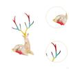 Creative Elk Sculpture Reindeer Figurine Tabletop Decor for Living Room Cabinet