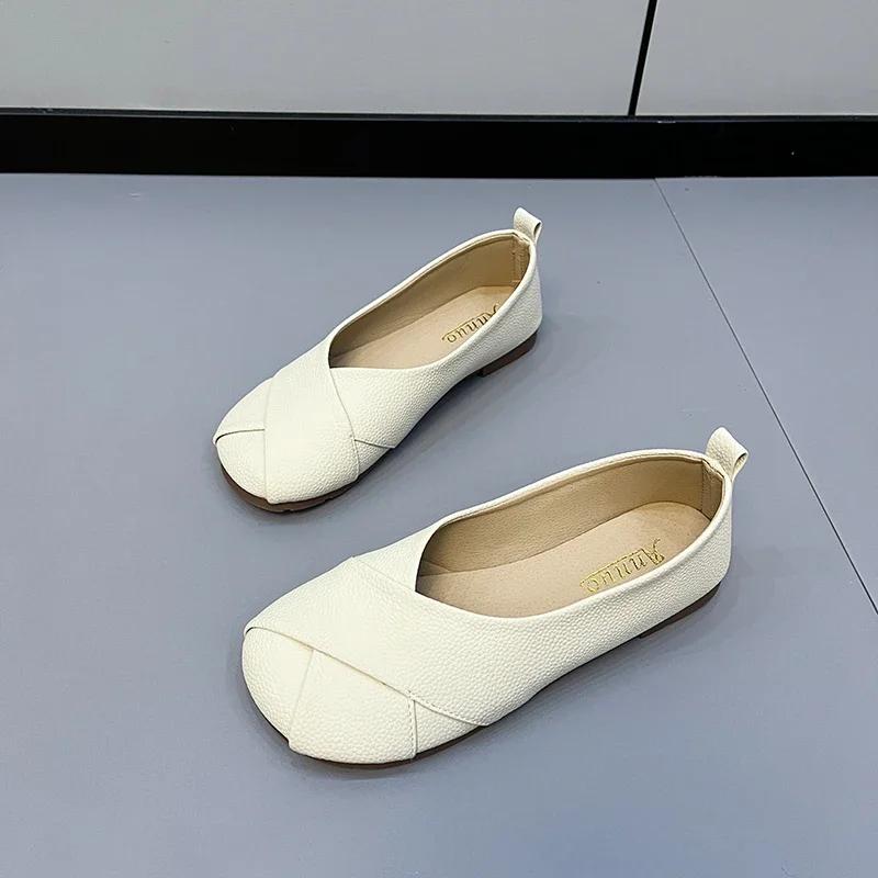 

Новые туфли для женщин Новые женские повседневные туфли One Pedal Light с неглубокой подошвой, женские туфли для ходьбы, женские дышащие туфли на плоской подошве 35