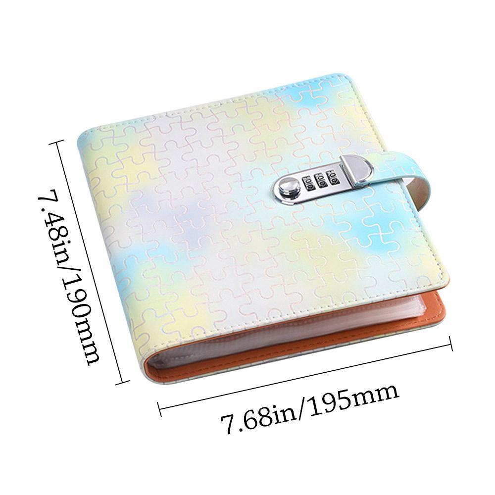 PU Money Collection Book With Password Lock Savings Binder Gifts Savings Challenges Book  Children