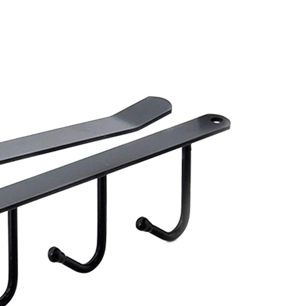 Under Cabinet Hook Multifunctional Rustproof Iron 6 Hooks Cabinet Storage Hanger for Bedroom Kitchen