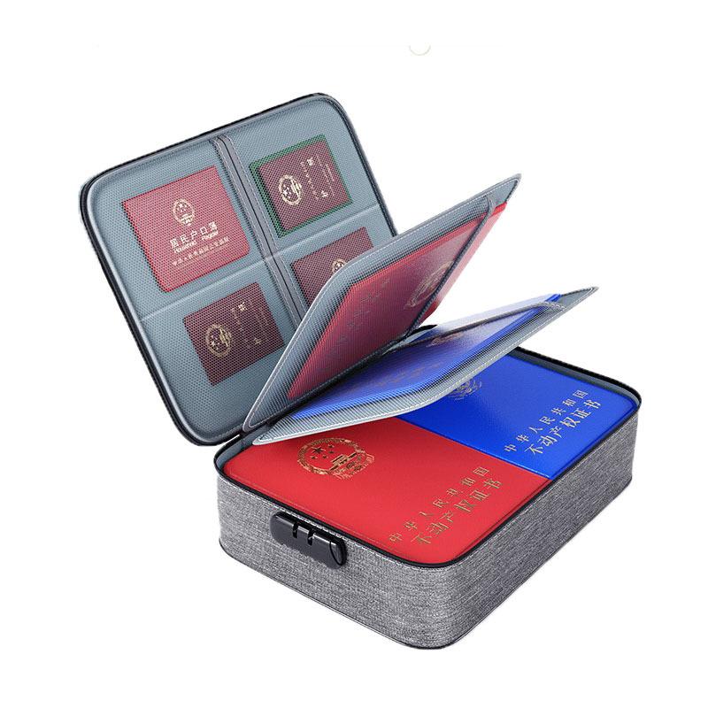 Multi-Layer Document Organizer Bag, Large Capacity Home File Holder, Passport ID Card Storage Case, Multi-Functional Card Holder