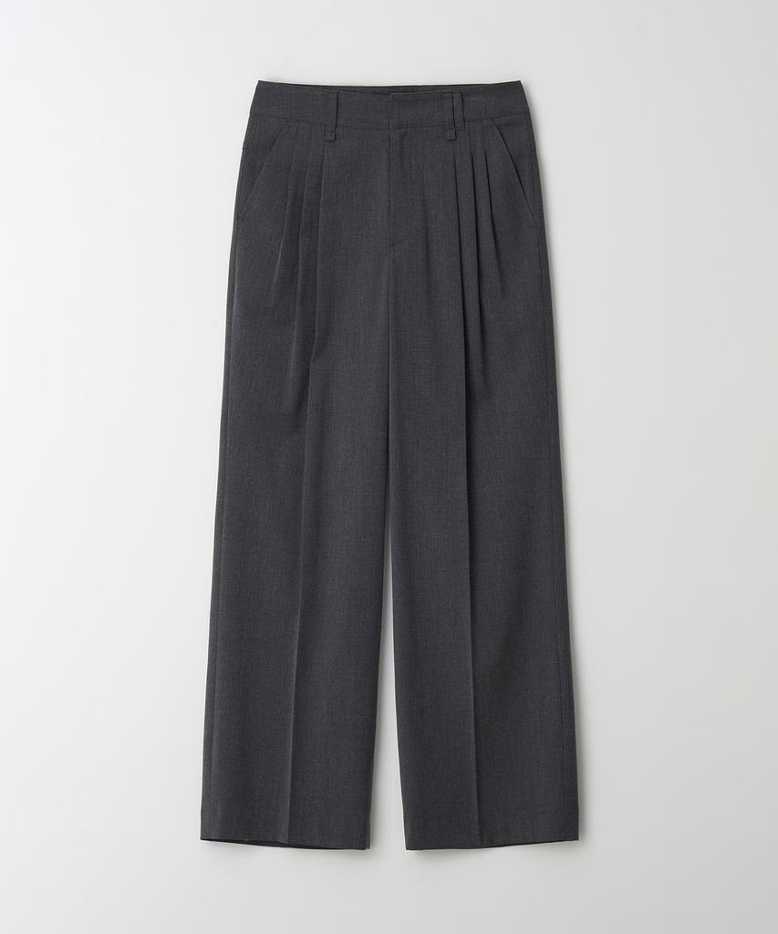 THERYE Wool Pintuck Pants(Charcoal)