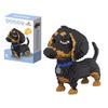 moire imports Dachshund Micro Block 3D Puzzle 8mm Dog Goods Adult Interior Gift (Dachshund) [Item]