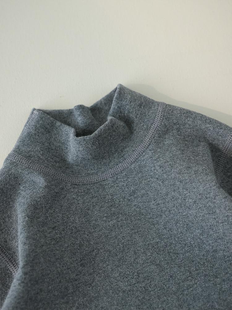 Kids' Mid-High Collar Stretchy Base Layer T-shirt (320g)