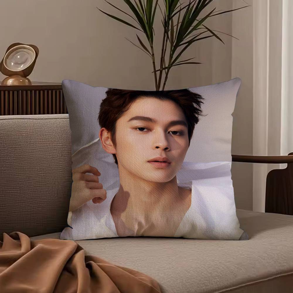 Japanese actor G-Gordon Maeda Pillow Case Anti-dustmite Pillowcase Invisible zipper silky short plush Sofa cushion cover