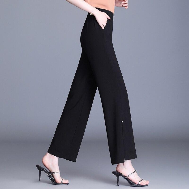 black summer trousers