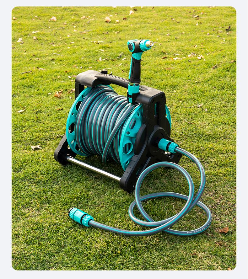 High-Pressure Watering & Car Wash Nozzle Set with Storage Rack