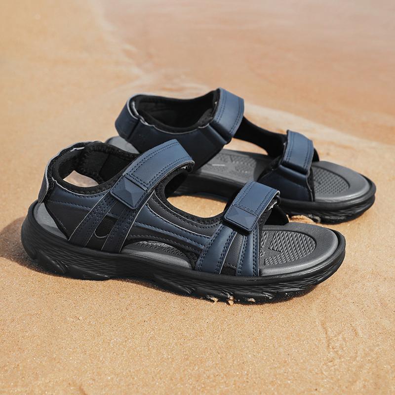 

High Quality Sandals Men Beach Sandals Comfort Casual Shoes Lightweight Summer Large Size Men Sandals 40 синий