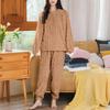 Set Pigiama da Donna con Fodera in Pile e Ispessito, Girocollo, Pantaloni Lunghi