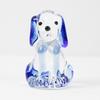 Hand Blown Mini Glass Dog Figurine Handmade Faux Crystal Cute Dog Statue Collectible Animal Ornament for Home Decor Pet Lover Gifts