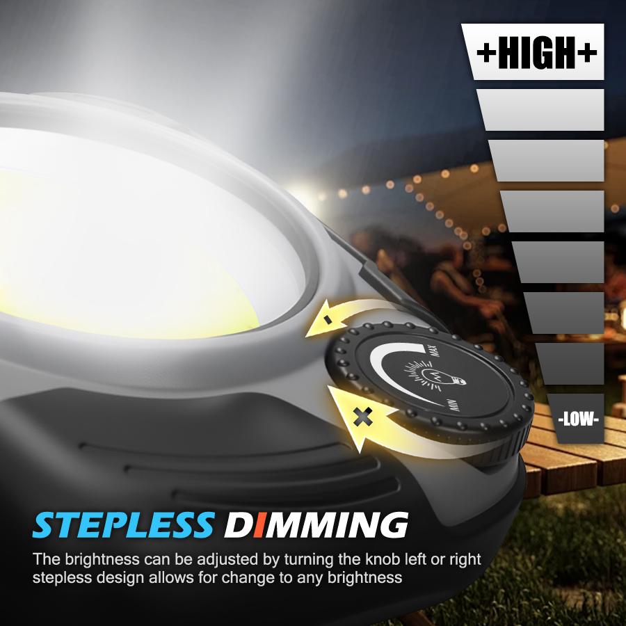 Powerful Portable Lantern USB Rechargeable Lamp Mini Working Light Outdoor Camping Emergency Working Lantern with Magnet/Hook