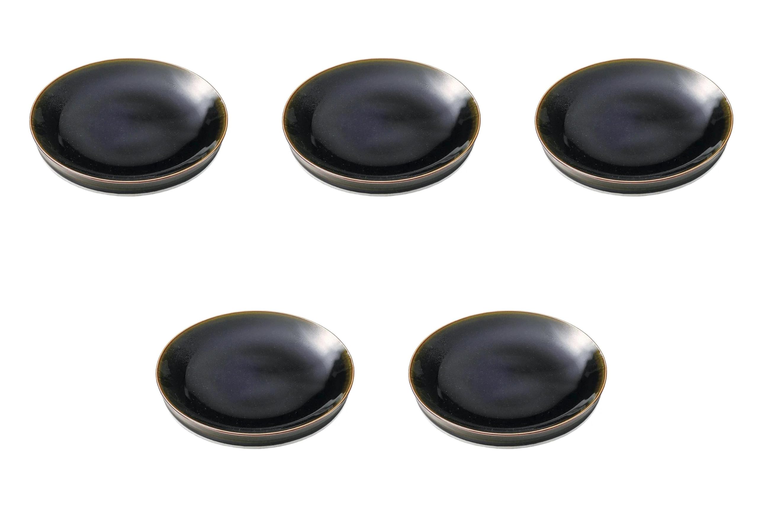 

Set of 5 Oribe Plates x Medium Plates Setomonohonpo 8.0 [24.4 2.9 cm]