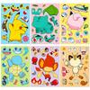 6/12Sheets Kawaii Pikachu Make a Face Puzzle Stickers Cartoon Decals DIY Notebook Diary Fridge Assemble Jigsaw Sticker