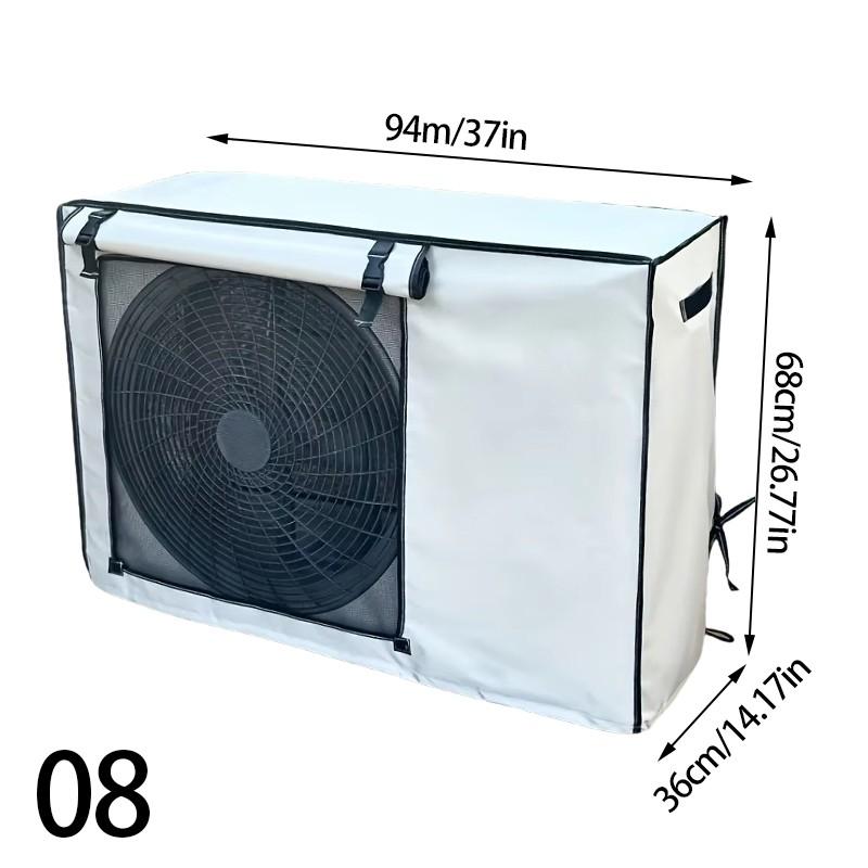 Silver Air Conditioner Cover Multisize Dustproof Air Conditioner Protective Sun Protective Unit Universal AC Washable Cover