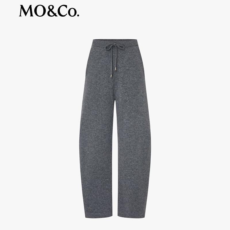 MO&Co. Women's Lightweight Knit High-Waist Sweatpants