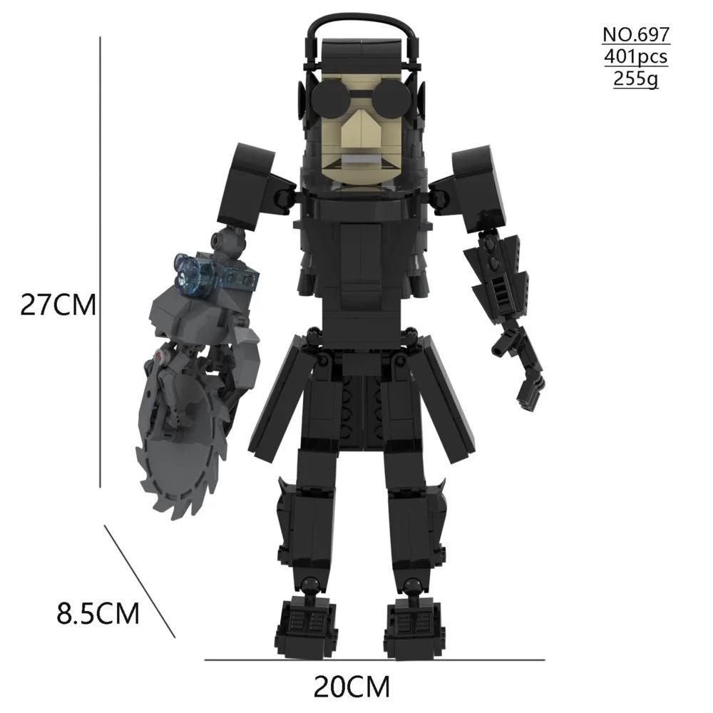 Skibidi Toilet Building Blocks Toy Titans Cameraman Speakerman Drillman TV Man Woman Camera Speaker Man G Drill Man Figure Toy