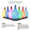 7 LED ışıkları lamba renk değiştiren ampul ile 100 ml Aroma Hava Nemlendirici Aromaterapi Elektrikli Difüzör Mist Maker Ev için