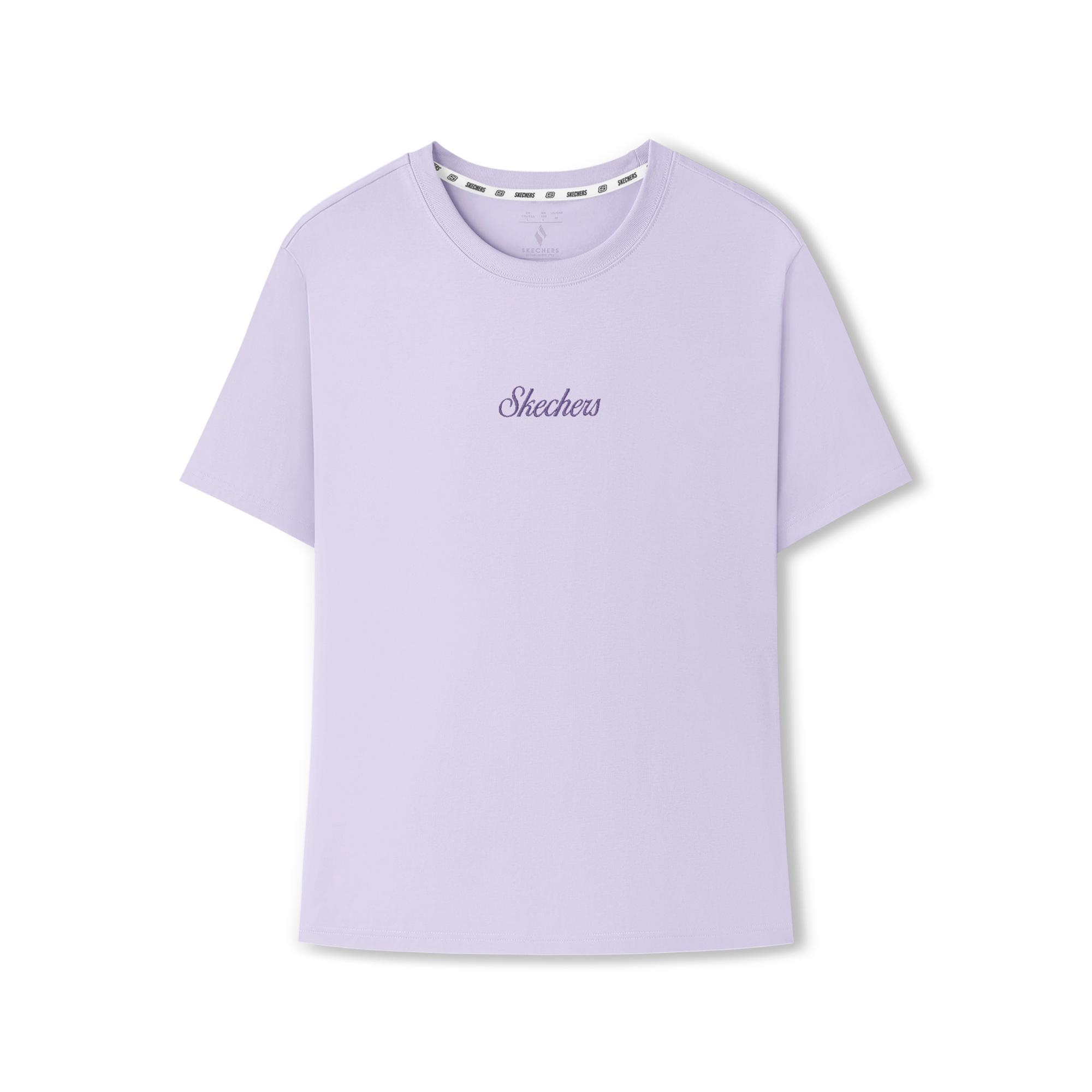 Skechers Breathable Solid Color Moisture-Wicking Short Sleeve Pullover T-Shirt Women tops L226W123-01X5 L