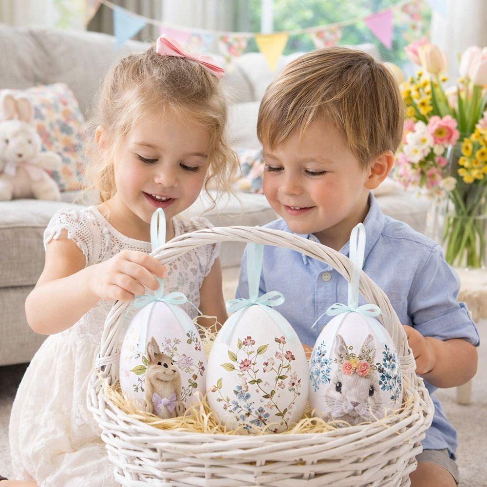 Cartoon Easter Simulation Egg Foam Easter Party Decorations Egg Hanging Ornament  Office Party