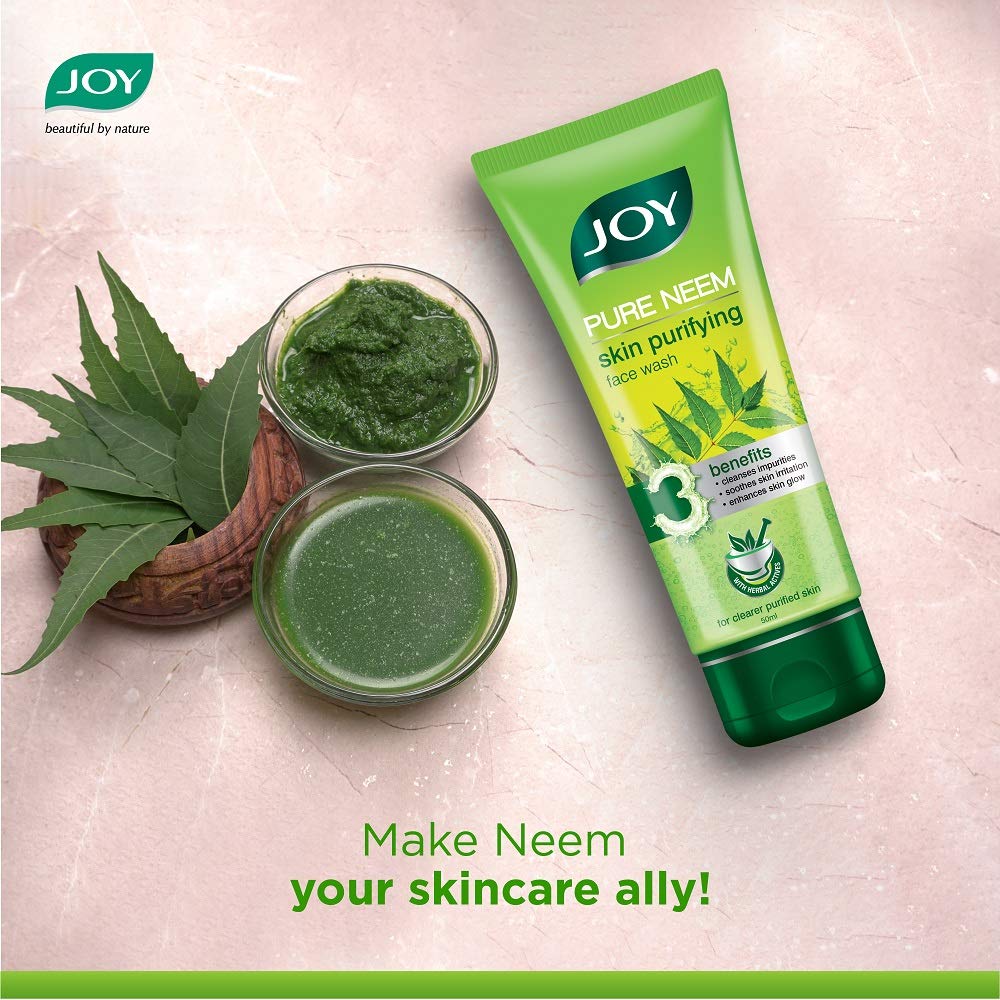 Joy Skin Purifying Neem Face Wash for Acne & Pimples - 100ml