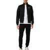 Emporio Armani EA7 Solid Color Zip-Up Long Sleeve Casual Sports Suit Men Suits Black 8NPV65-PJHCZ-0208