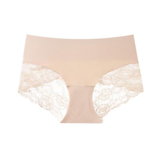 Cotton Underwear for Women Sexy Lace Stretch Hipster Panties High Waisted Seamless Soft Bikini Briefs